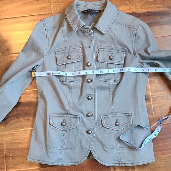 WHBM wintergreen Military Jacket - Picture 9 of 10